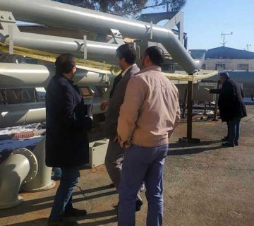 بازدید از بازوی بارگیری دریایی