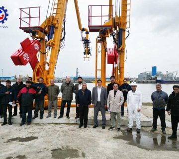 بازوی تخلیه و بارگیری دریایی انزلی